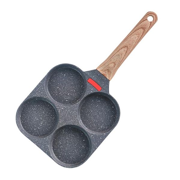 pans 4 holes egg frying pan multifunction hamburger steak non stick wooden handle cooking utensils 
pans 4 holes egg frying pan multifunction hamburger steak non stick wooden handle cooking utensils