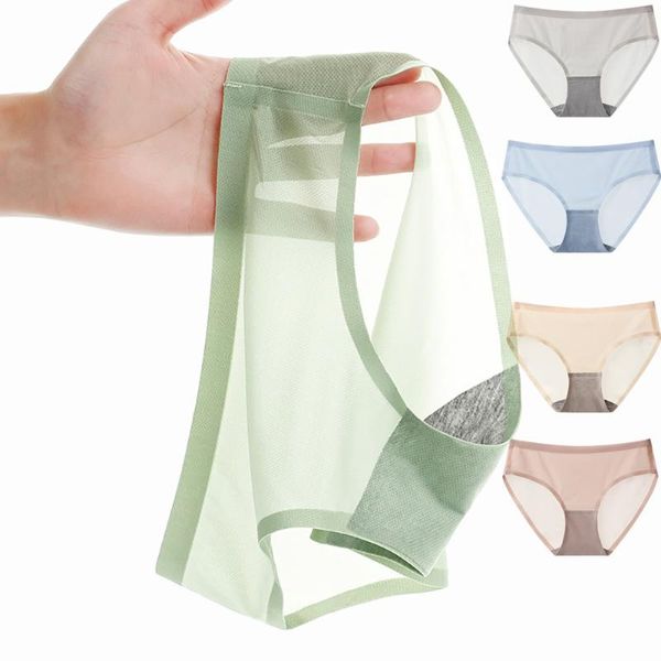 women's panties 1pc fashion seamless underwear woman ice silk mid-waist ladies triangular summer mesh briefs, Black;pink
women's panties 1pc fashion seamless underwear woman ice silk mid-waist ladies triangular summer mesh briefs, Black;pink