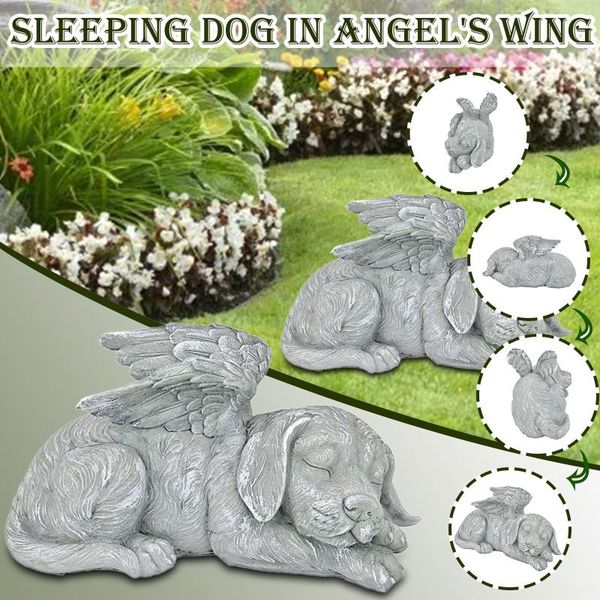 sleeping dog in angel's wing figurines outdoor garden ornament resin craft yard lovely decoration animal statue miniatures decorative o
sleeping dog in angel's wing figurines outdoor garden ornament resin craft yard lovely decoration animal statue miniatures decorative o