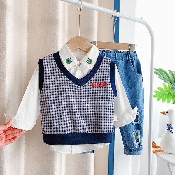 clothing sets baby girls children tracksuits kids casual gentleman vest suits spring autumn 3pcs/set suit, White
clothing sets baby girls children tracksuits kids casual gentleman vest suits spring autumn 3pcs/set suit, White