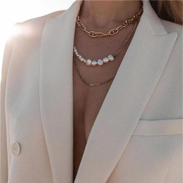 chains fashion multi-layer freshwater pearls choker necklace alloy pendant gold women chain jewelry gifts, Silver
chains fashion multi-layer freshwater pearls choker necklace alloy pendant gold women chain jewelry gifts, Silver
