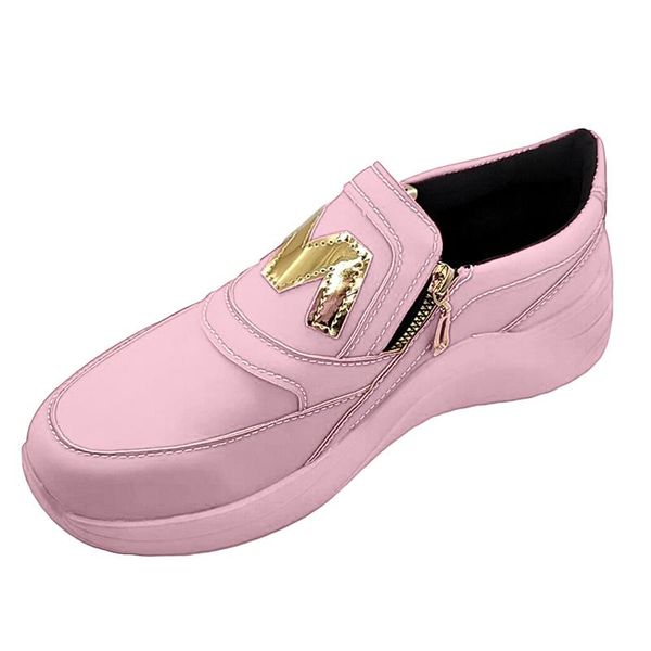 dress shoes women sneakers solid color thick bottom casual wedges increased slip on zipper zapatillas mujer, Black
dress shoes women sneakers solid color thick bottom casual wedges increased slip on zipper zapatillas mujer, Black