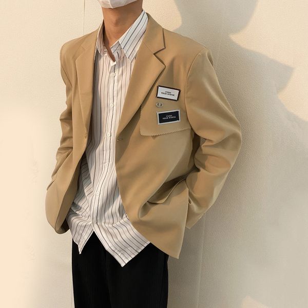 men's suit coat loose causal single breasted blazers 2021 autumn new lable design korean style big size clothes 9y6230, White;black
men's suit coat loose causal single breasted blazers 2021 autumn new lable design korean style big size clothes 9y6230, White;black