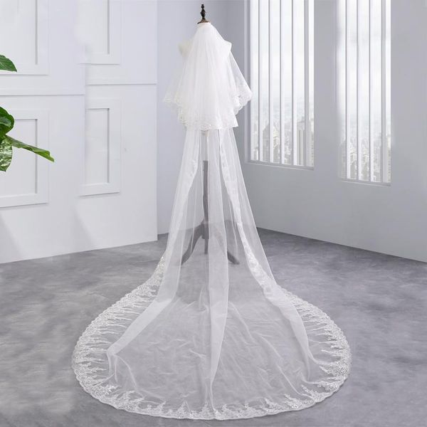 bridal veils 2021 bride mariage sequin appliques veil voile paillette wedding accessories 2 layer with comb, Black
bridal veils 2021 bride mariage sequin appliques veil voile paillette wedding accessories 2 layer with comb, Black