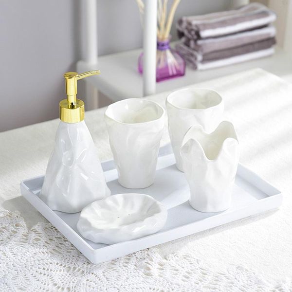 bath accessory set simple european bathroom ceramic toothbrush holder soap dispenser emulsion bottle mouthwash cup accessories
bath accessory set simple european bathroom ceramic toothbrush holder soap dispenser emulsion bottle mouthwash cup accessories