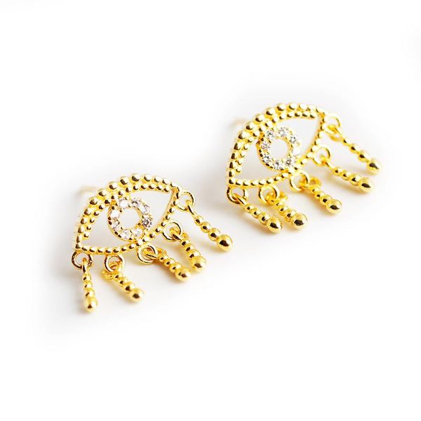 1pair unusual 925 sterling silver earrings for women 2021 trend jewelry eye inlaid zircon tassel piercing stud, Golden;silver
1pair unusual 925 sterling silver earrings for women 2021 trend jewelry eye inlaid zircon tassel piercing stud, Golden;silver