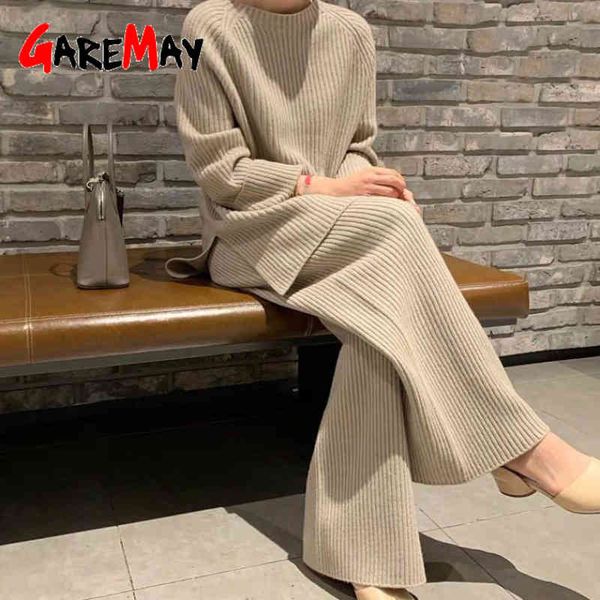 women sweater two piece knitted sets winter tracksuit chic pullover long sleeve wide leg pants 210428, White
women sweater two piece knitted sets winter tracksuit chic pullover long sleeve wide leg pants 210428, White