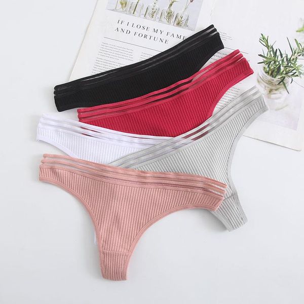 women's panties girls low waist solid cotton g string thin brethable underpants women striped underwear thong briefs, Black;pink
women's panties girls low waist solid cotton g string thin brethable underpants women striped underwear thong briefs, Black;pink