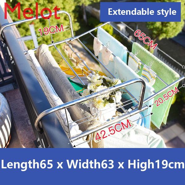 extendable stainless steel folding clothing rack hanging drying balcony shelf towel quilt stand baby hangers & racks
extendable stainless steel folding clothing rack hanging drying balcony shelf towel quilt stand baby hangers & racks