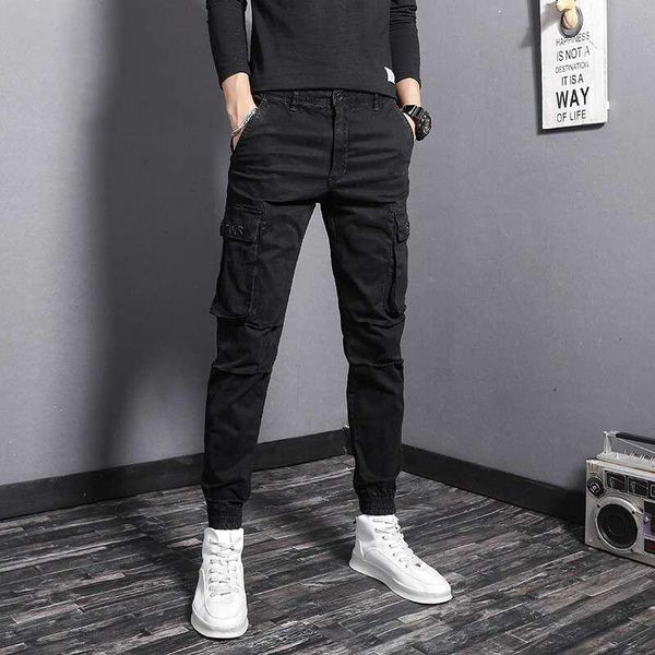 men's pants fashion streetwear men joggers embroidery designer big pocket casual cargo for slim fit hip hop ankle banded trousers, Black
men's pants fashion streetwear men joggers embroidery designer big pocket casual cargo for slim fit hip hop ankle banded trousers, Black