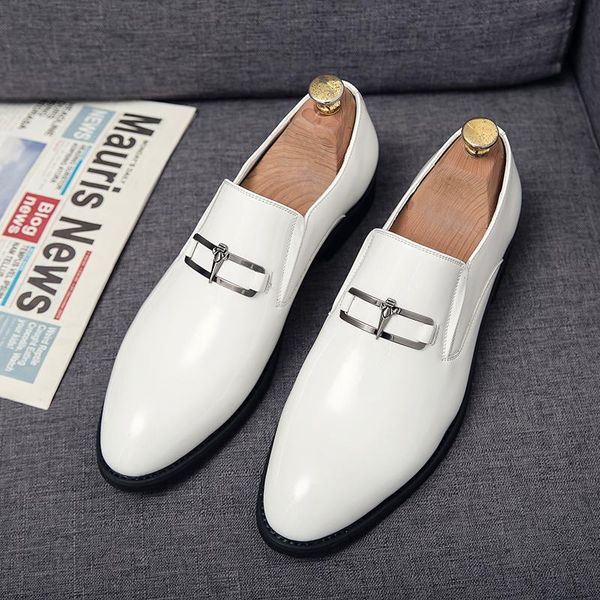trend patent leather mens shoes black pointed formal men slip-on dress for wedding office
trend patent leather mens shoes black pointed formal men slip-on dress for wedding office
