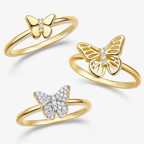 cluster rings super original real 925 silver diamond ring lady classic butterfly for women wedding party luxury jewelry, Golden;silver
cluster rings super original real 925 silver diamond ring lady classic butterfly for women wedding party luxury jewelry, Golden;silver