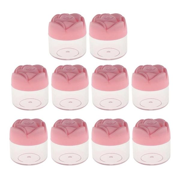 storage bottles & jars 10pcs 20g cosmetic face cream containers with rose shaped screw cap refillable plastic empty makeup jar pot for trave
storage bottles & jars 10pcs 20g cosmetic face cream containers with rose shaped screw cap refillable plastic empty makeup jar pot for trave