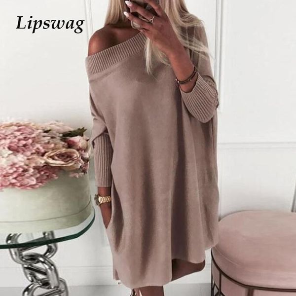 casual dresses autumn fashion slash neck knitted rib dress women off shoulder party elegant ladies solid long sleeve vestido, Black;gray
casual dresses autumn fashion slash neck knitted rib dress women off shoulder party elegant ladies solid long sleeve vestido, Black;gray