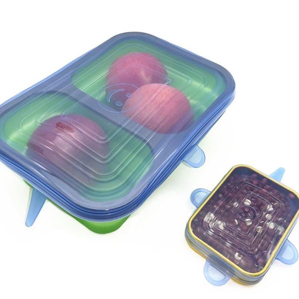 kitchen storage & organization 6pcs silicone stretchable fresh-keeping cover reusable fruits vegetables food sealed lids fea
kitchen storage & organization 6pcs silicone stretchable fresh-keeping cover reusable fruits vegetables food sealed lids fea