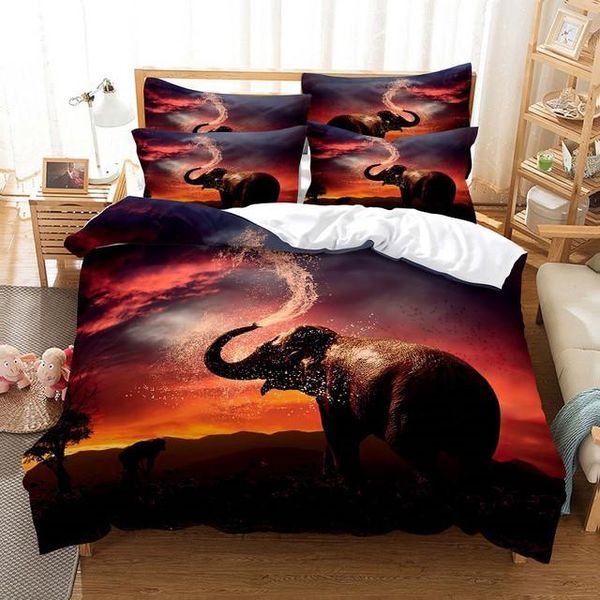bedding sets 3d elephant animal design set digital printed cat wolf duvet cover white bed linen for adults decor home
bedding sets 3d elephant animal design set digital printed cat wolf duvet cover white bed linen for adults decor home