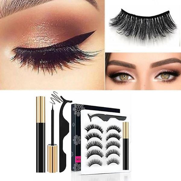 false eyelashes 5 pairs set 3d magnetic eyelash eyeliner and with faux lashes mink kit reusable tweezer no glue m9e1
false eyelashes 5 pairs set 3d magnetic eyelash eyeliner and with faux lashes mink kit reusable tweezer no glue m9e1
