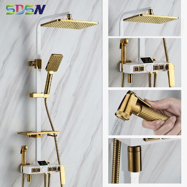 bathroom shower set, thermostatic bath system of 12 inch rainfall head brass faucet white set sets
bathroom shower set, thermostatic bath system of 12 inch rainfall head brass faucet white set sets