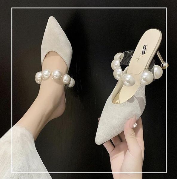 2021 shoes thin heels pu cover toe ladies' slippers luxury slides slipers women shallow high heeled mules pointed designer dhl, Black
2021 shoes thin heels pu cover toe ladies' slippers luxury slides slipers women shallow high heeled mules pointed designer dhl, Black