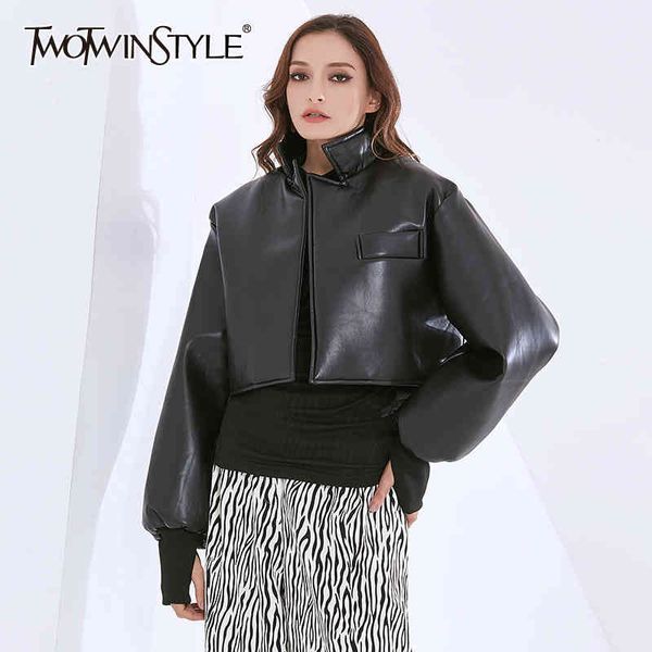 pu black jackets for women lapel long sleeve pockets loose plus size streetwear short coats female fall style 210524, Black;brown
pu black jackets for women lapel long sleeve pockets loose plus size streetwear short coats female fall style 210524, Black;brown