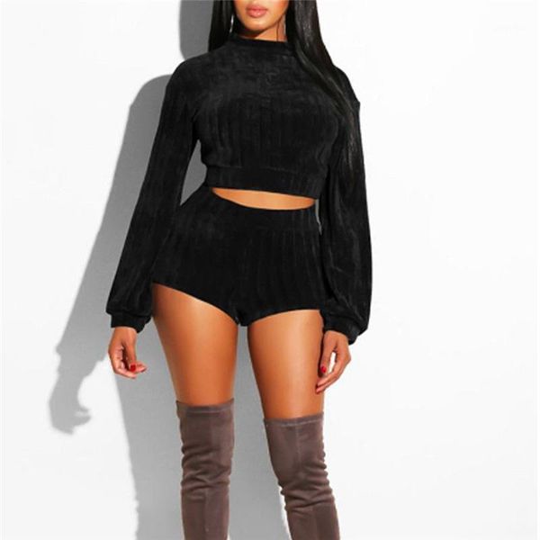 ladies autumn spring fashion clothes sets long sleeve crop shorts female high waist two piece outfits women's tracksuits, Gray
ladies autumn spring fashion clothes sets long sleeve crop shorts female high waist two piece outfits women's tracksuits, Gray