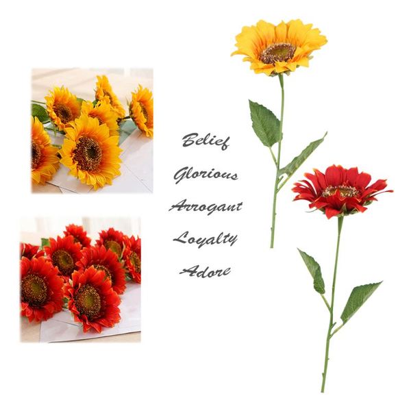 decorative flowers & wreaths 1 bunch of artificial silk sunflower for home decoration wedding bride holding floral
decorative flowers & wreaths 1 bunch of artificial silk sunflower for home decoration wedding bride holding floral