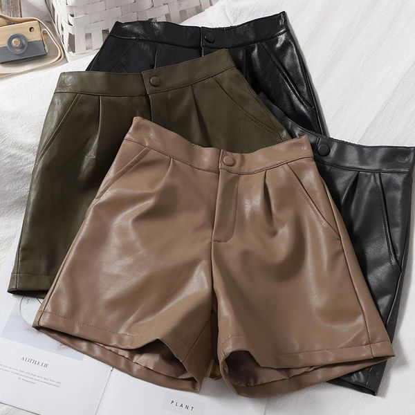 autumn winter korean fashion women's high waist solid color pu leather wide leg plus size shorts boot cut smlxl, White;black
autumn winter korean fashion women's high waist solid color pu leather wide leg plus size shorts boot cut smlxl, White;black