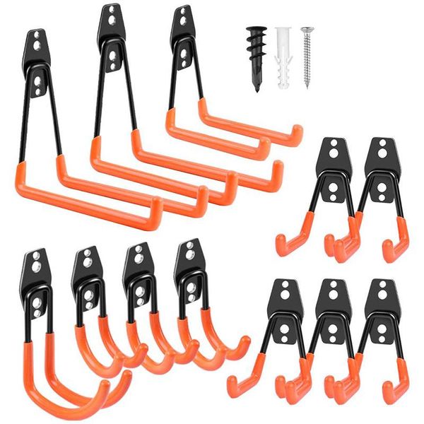 hooks & rails garage heavy duty,tool hangers for wall utility mount and with anti-slip coating (pack of 12)
hooks & rails garage heavy duty,tool hangers for wall utility mount and with anti-slip coating (pack of 12)