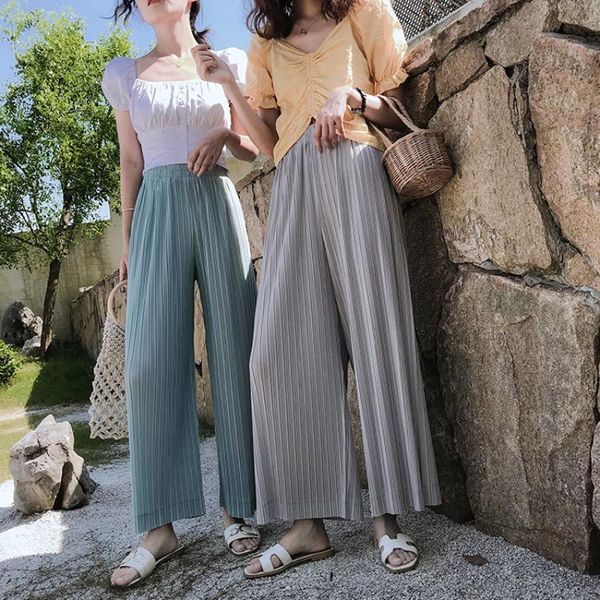 women's pants & capris wide leg summer and korean high waist loose drop casual straight, Black;white
women's pants & capris wide leg summer and korean high waist loose drop casual straight, Black;white