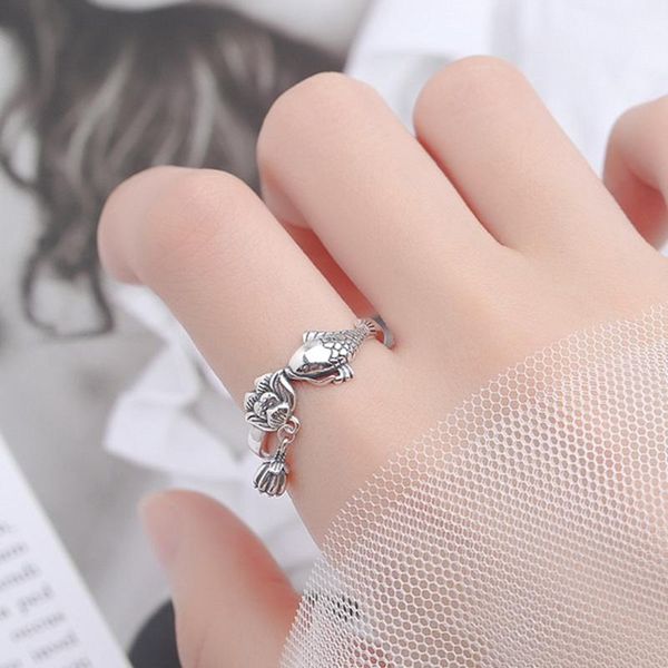 1pcs couple ring jewelry fine womens rings men's fish s925 pure silver retro national carp wedding, Slivery;golden
1pcs couple ring jewelry fine womens rings men's fish s925 pure silver retro national carp wedding, Slivery;golden