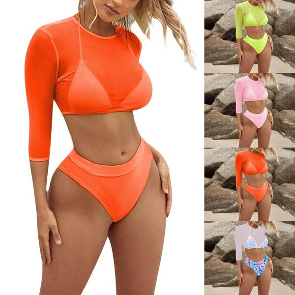 women 3 pcs swimwear halter bikini bras high waist panty with mesh crop swimsuit sets women's, White;black
women 3 pcs swimwear halter bikini bras high waist panty with mesh crop swimsuit sets women's, White;black