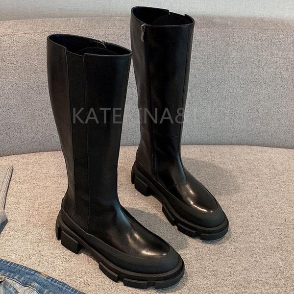 boots genuine leather platform knee high women thick sole autumn winter waterproof long booties knight 2021, Black
boots genuine leather platform knee high women thick sole autumn winter waterproof long booties knight 2021, Black