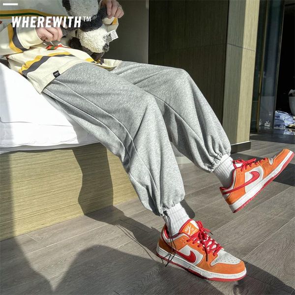men's pants sweatpants harajuku clothing spring summer tracksuit joggers casual loose all-match korean hip hop wide leg women, Black
men's pants sweatpants harajuku clothing spring summer tracksuit joggers casual loose all-match korean hip hop wide leg women, Black