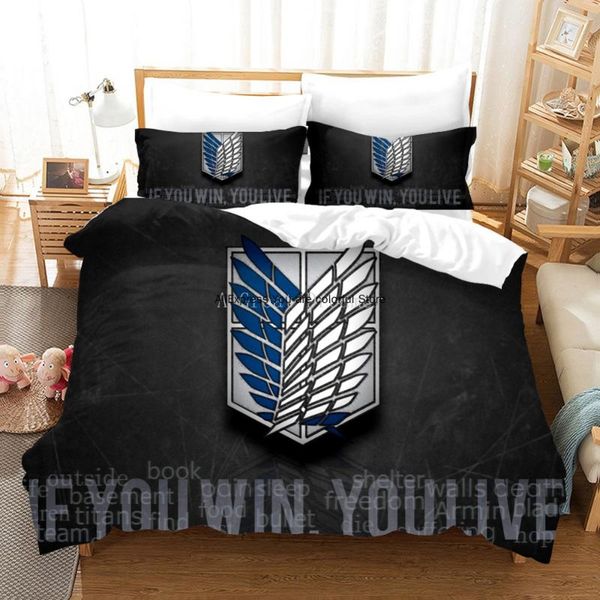 bedding sets catoon anime comforter for adults janpan attack on titan duvet cover king size 3d quilt bed set linens
bedding sets catoon anime comforter for adults janpan attack on titan duvet cover king size 3d quilt bed set linens