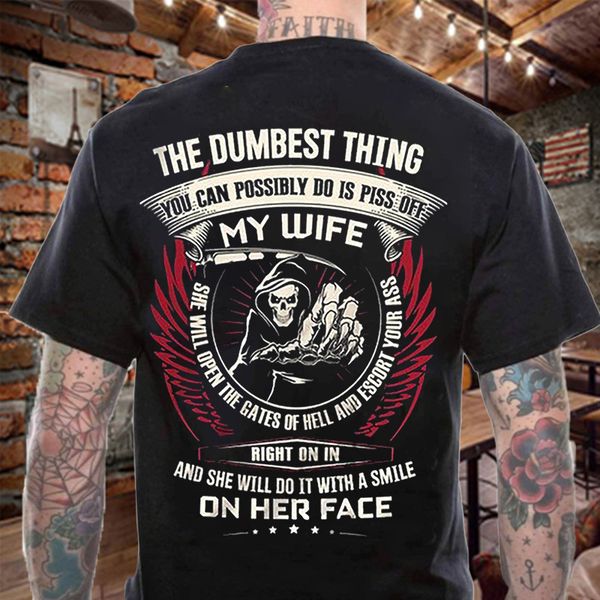 men's t-shirt summer short sve trend back death letter large casual large black, White;black
men's t-shirt summer short sve trend back death letter large casual large black, White;black