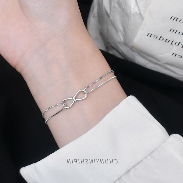 indifference wind minority temperament jewelry s925 sterling silver mobius ring bracelet ins personality 8character simple hand ornament, Black
indifference wind minority temperament jewelry s925 sterling silver mobius ring bracelet ins personality 8character simple hand ornament, Black