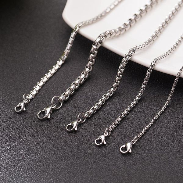 chains 1pcs titanium steel box square punk pearl jewelry necklace clothing accessories sweater chain men's and women's necklaces j, Silver
chains 1pcs titanium steel box square punk pearl jewelry necklace clothing accessories sweater chain men's and women's necklaces j, Silver