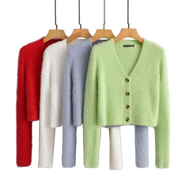 imitation mink hair slim sweaters women casual solid elastic female short cardigan women's knits & tees, White
imitation mink hair slim sweaters women casual solid elastic female short cardigan women's knits & tees, White