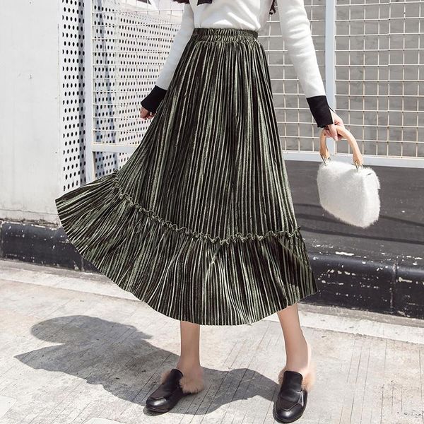 skirts in korean autumn and winter, velvet skirts, tight with elastic jackets, gorgeous soft women's, Black
skirts in korean autumn and winter, velvet skirts, tight with elastic jackets, gorgeous soft women's, Black