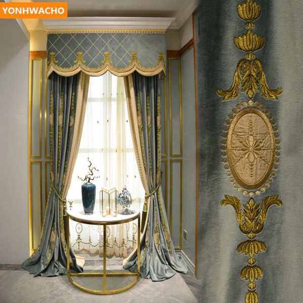custom curtains european living room high-grade embroidery dutch velvet blue cloth blackout curtain tulle valance drape b407 & drapes
custom curtains european living room high-grade embroidery dutch velvet blue cloth blackout curtain tulle valance drape b407 & drapes