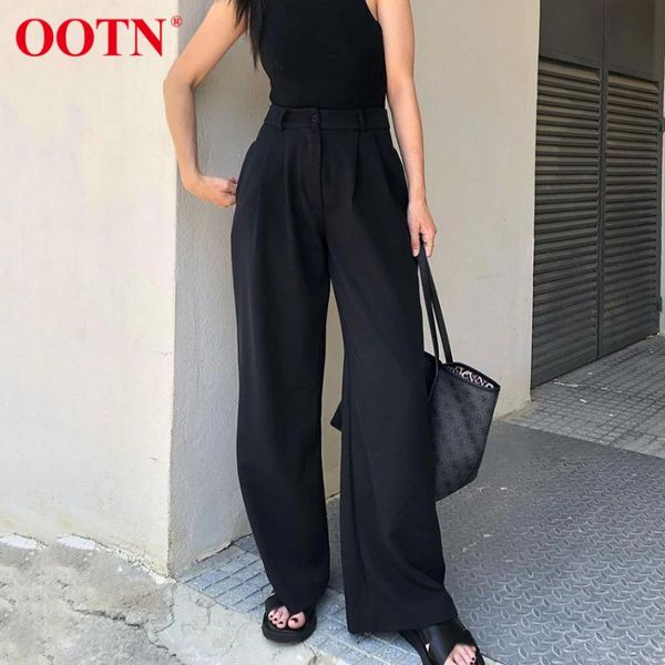 women's pants & capris ootn office lady solid black ladies trousers casual loose straight long autumn winter 2021 high waist women pant, Black;white
women's pants & capris ootn office lady solid black ladies trousers casual loose straight long autumn winter 2021 high waist women pant, Black;white