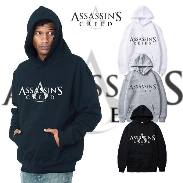 men's hoodies & sweatshirts assassin logo printed design sports daily casual men autumn winter man harajuku hooded streetwear, Black
men's hoodies & sweatshirts assassin logo printed design sports daily casual men autumn winter man harajuku hooded streetwear, Black