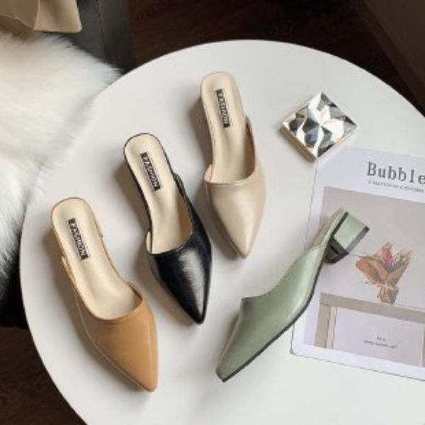 slippers 2021 summer fashion women pointed toe slipper nude white square low heels outsides ladies slides beach mules shoes, Black
slippers 2021 summer fashion women pointed toe slipper nude white square low heels outsides ladies slides beach mules shoes, Black
