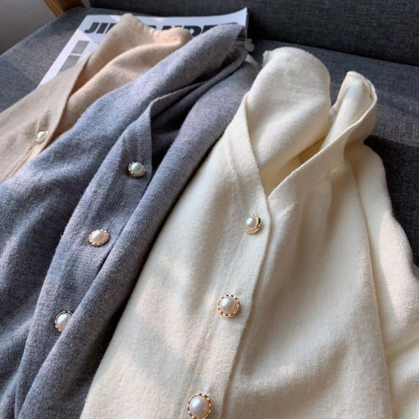 women's knits & tees peonfly korean style sweater women 2021 spring single breasted knitted cardigan casual soft comfort solid coat fem, White
women's knits & tees peonfly korean style sweater women 2021 spring single breasted knitted cardigan casual soft comfort solid coat fem, White