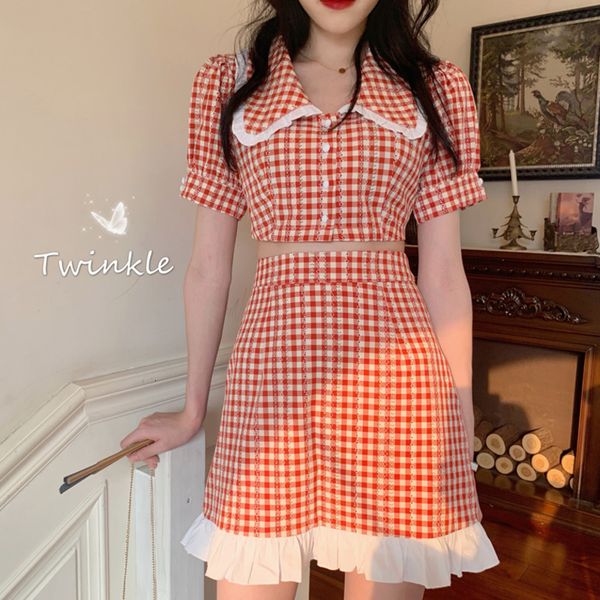 skirts ulzzang korean chic sweet summer 2-piece female set harajuku chess harvest short t-shirt mini skirt thin ensemble two-piece suits, Black
skirts ulzzang korean chic sweet summer 2-piece female set harajuku chess harvest short t-shirt mini skirt thin ensemble two-piece suits, Black