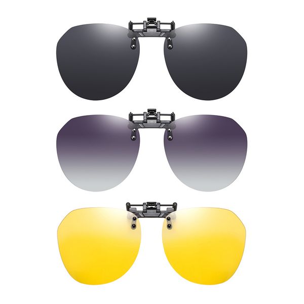 flip up clip on sunglasses polarized fishing men gredient grey lens driving uv400 big aviation rimless night vision shades glasses wholesale, White;black
flip up clip on sunglasses polarized fishing men gredient grey lens driving uv400 big aviation rimless night vision shades glasses wholesale, White;black