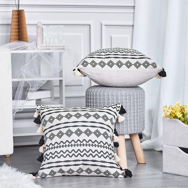 cushion/decorative pillow boho linen tassel cushion cover geometry white case throw embroidered sofa couch car decorative 45x45cm 1pc
cushion/decorative pillow boho linen tassel cushion cover geometry white case throw embroidered sofa couch car decorative 45x45cm 1pc