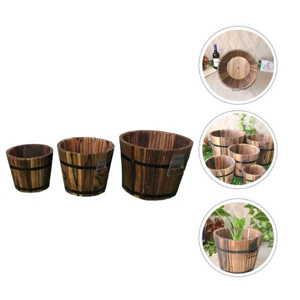 planters & pots 3pcs retro wooden flower pot home flowerpot planter garden succulent
planters & pots 3pcs retro wooden flower pot home flowerpot planter garden succulent