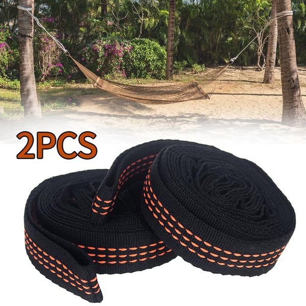 

camp furniture 2pcs outdoor heavy duty extension loop 200cm tree hanging hammock strap spare part aerial yoga safety hangers portable campin