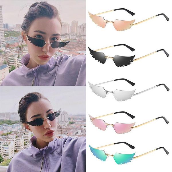 party masks retro rimless angel wings sunglasses women steampunk glasses cosplay props wing shape unique eyeglasses men
party masks retro rimless angel wings sunglasses women steampunk glasses cosplay props wing shape unique eyeglasses men